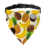 Tropical Fruits Pattern Print Over The Collar Dog Bandana