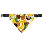 Tropical Fruits Pattern Print Over The Collar Dog Bandana