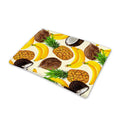 Tropical Fruits Pattern Print Pet Cooling Mat Cover