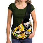 Tropical Fruits Pattern Print Pet Sling Carrier