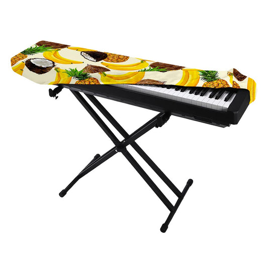 Tropical Fruits Pattern Print Piano Keyboard Cover