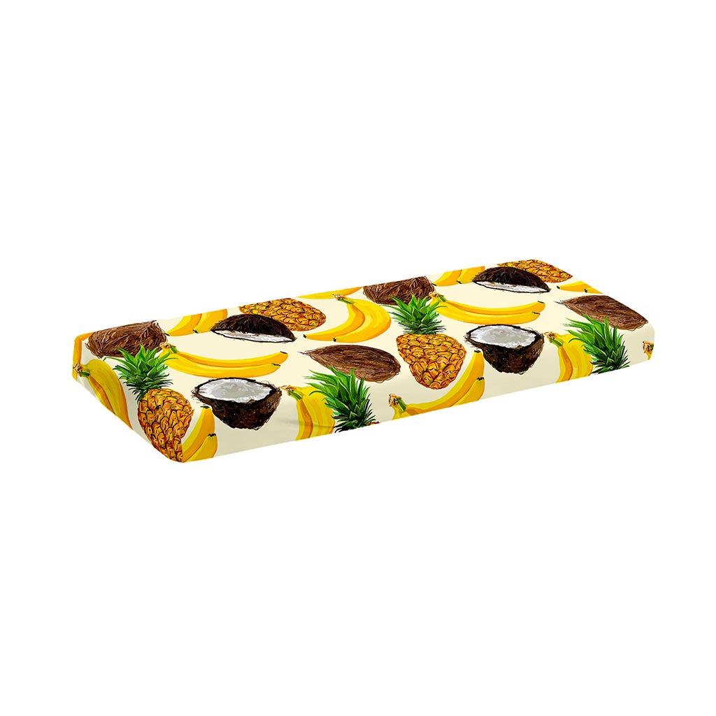 Tropical Fruits Pattern Print Piano Keyboard Cover