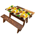 Tropical Fruits Pattern Print Picnic Table Cover