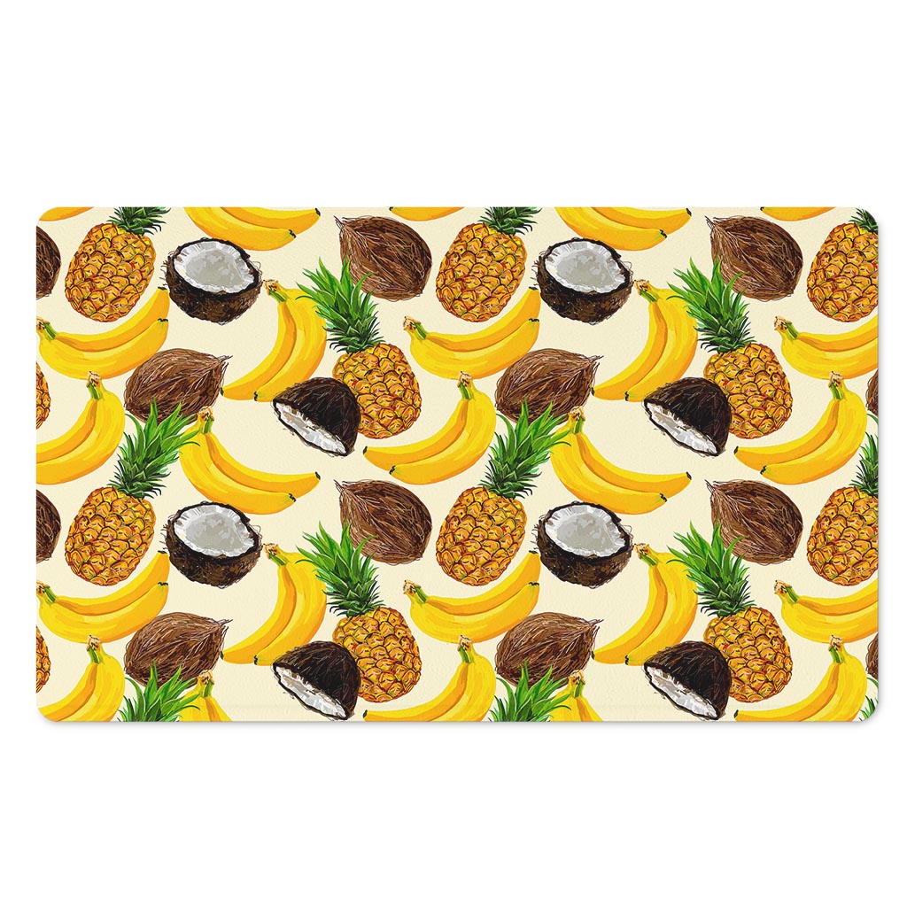 Tropical Fruits Pattern Print Polyester Doormat