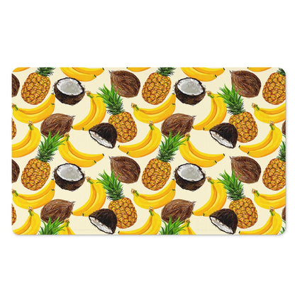 Tropical Fruits Pattern Print Polyester Doormat