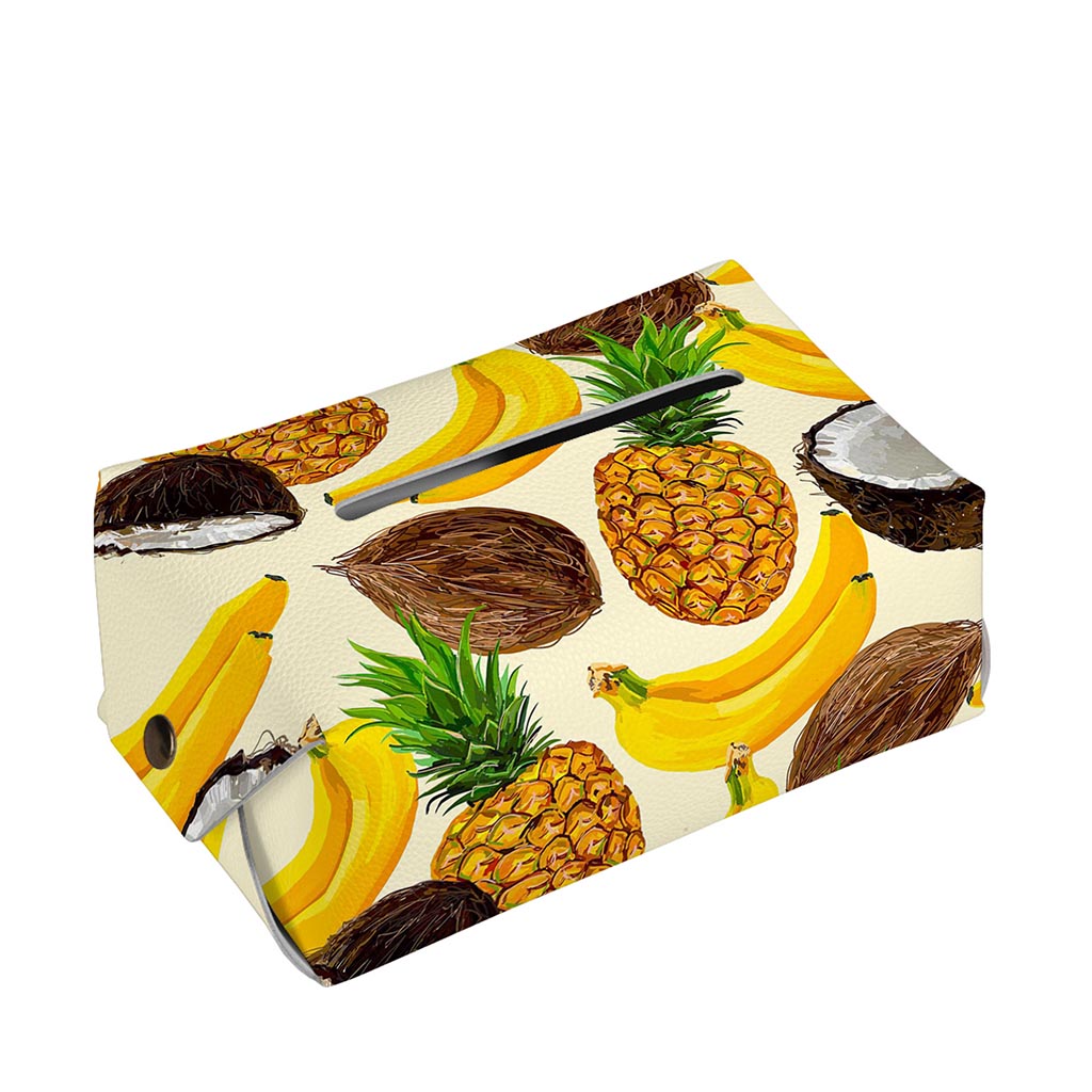 Tropical Fruits Pattern Print Rectangle Tissue Box Cover