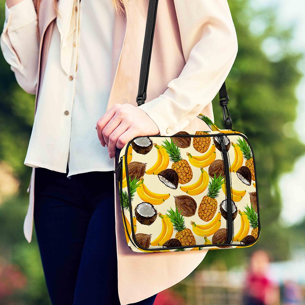 Tropical Fruits Pattern Print Shoulder Strap Bible Bag
