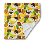 Tropical Fruits Pattern Print Silk Bandana