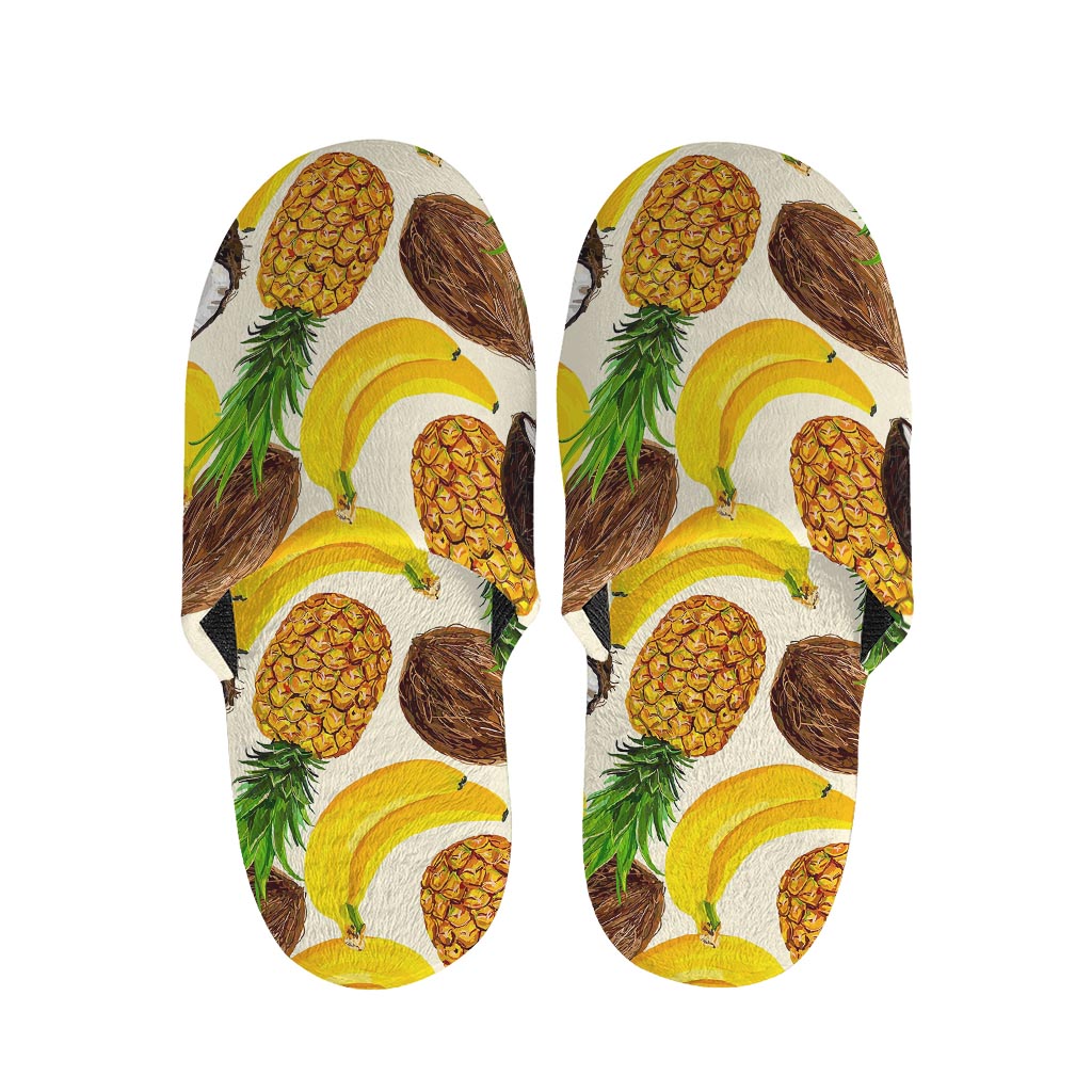 Tropical Fruits Pattern Print Slippers