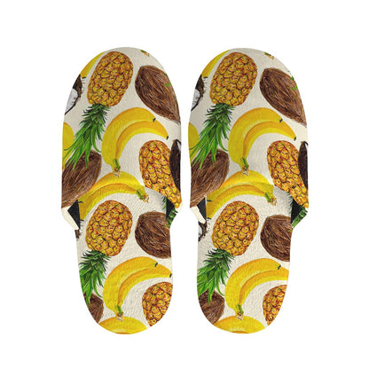 Tropical Fruits Pattern Print Slippers