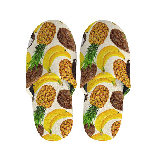 Tropical Fruits Pattern Print Slippers