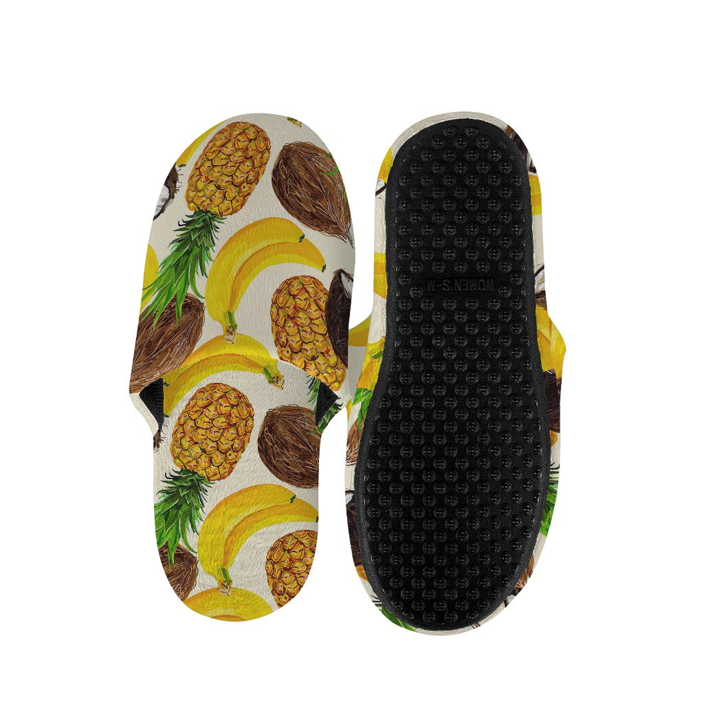 Tropical Fruits Pattern Print Slippers
