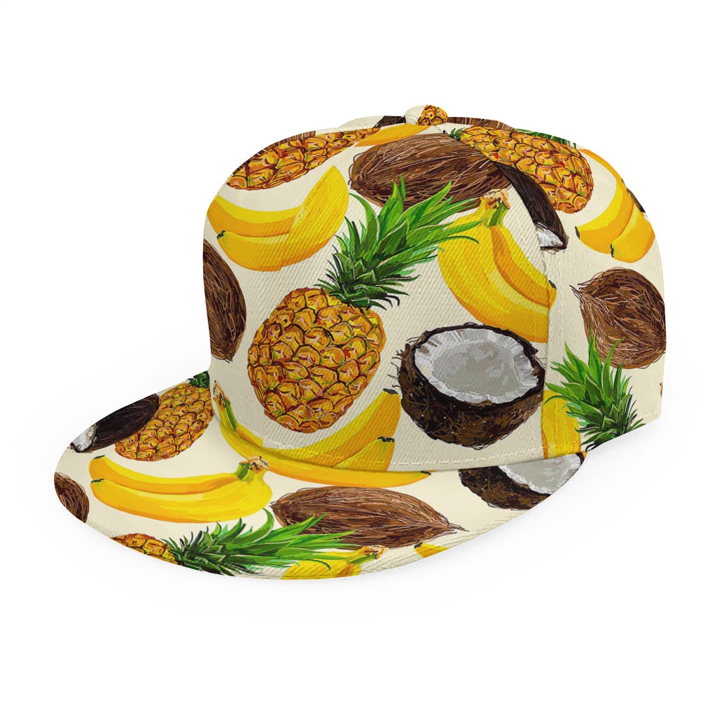 Tropical Fruits Pattern Print Snapback Cap