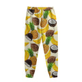 Tropical Fruits Pattern Print Sweatpants