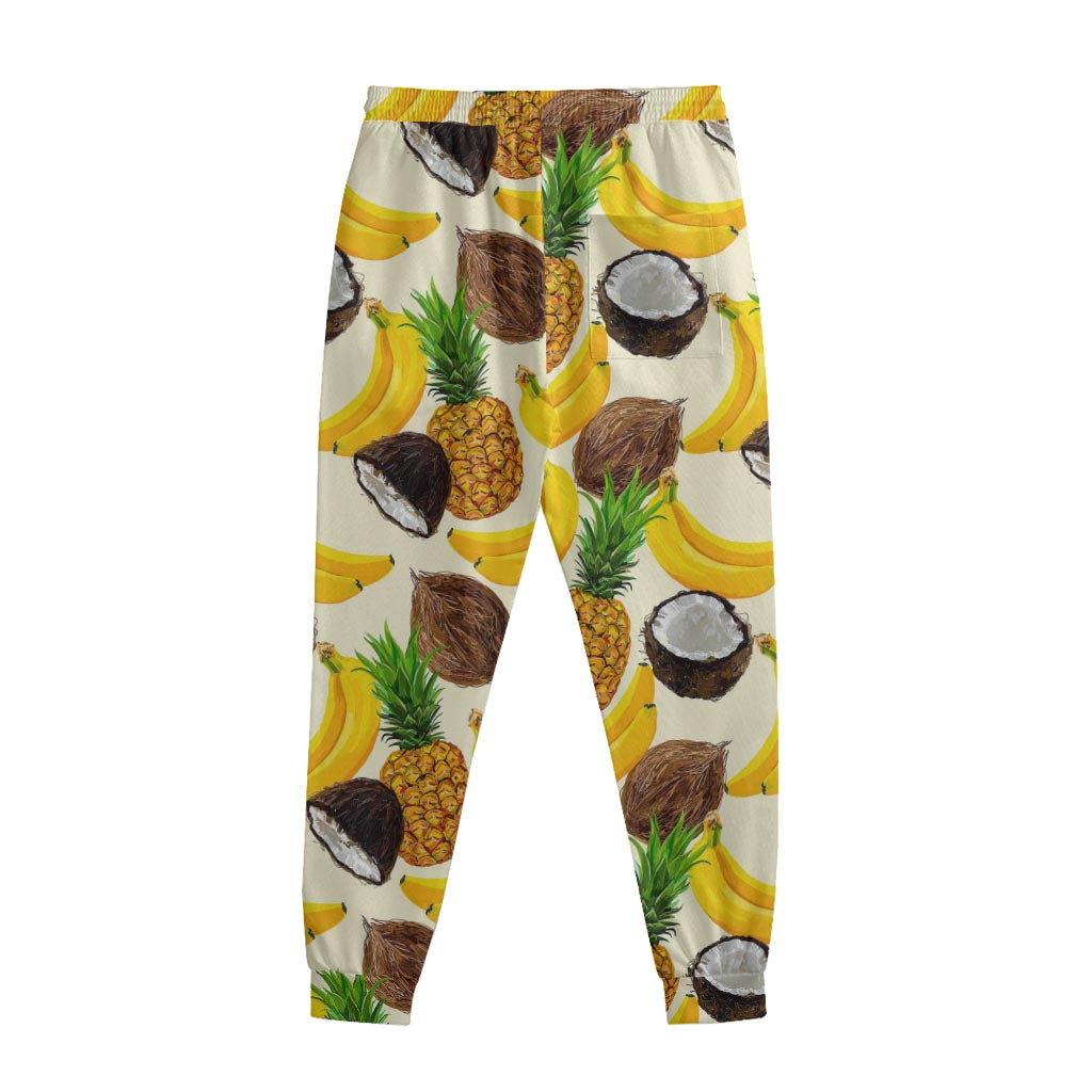 Tropical Fruits Pattern Print Sweatpants