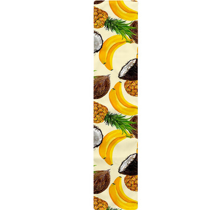 Tropical Fruits Pattern Print Table Runner