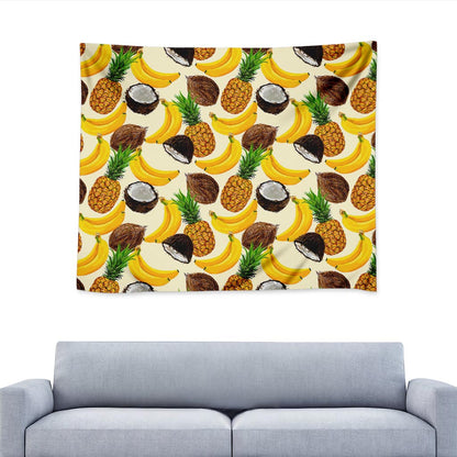 Tropical Fruits Pattern Print Tapestry