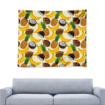 Tropical Fruits Pattern Print Tapestry