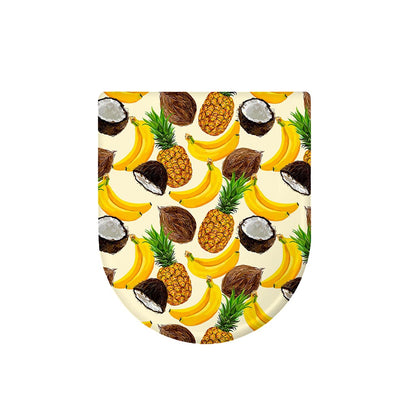 Tropical Fruits Pattern Print Toilet Lid Cover