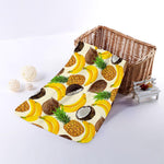 Tropical Fruits Pattern Print Towel