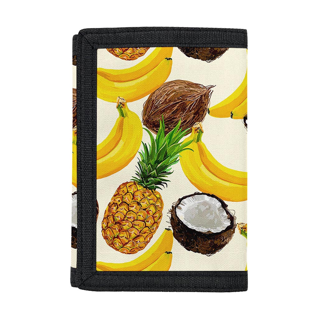 Tropical Fruits Pattern Print Trifold Wallet