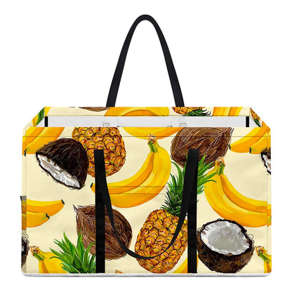 Tropical Fruits Pattern Print Utility Tote Bag