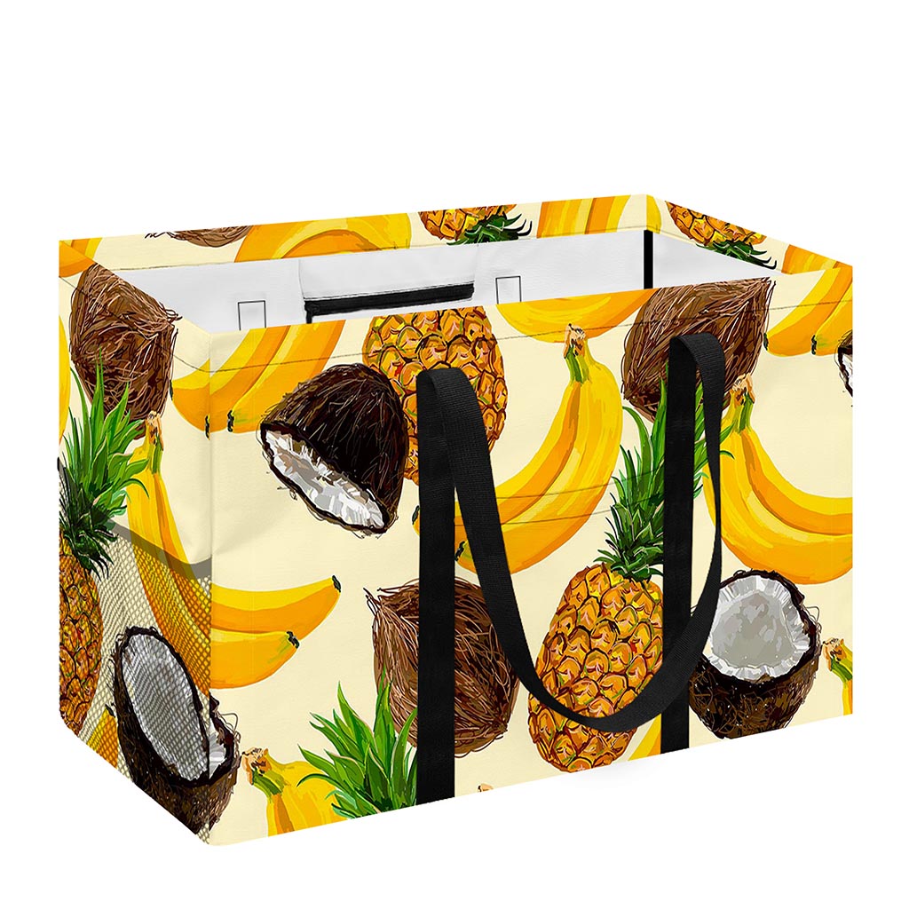 Tropical Fruits Pattern Print Utility Tote Bag
