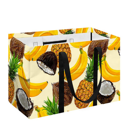 Tropical Fruits Pattern Print Utility Tote Bag