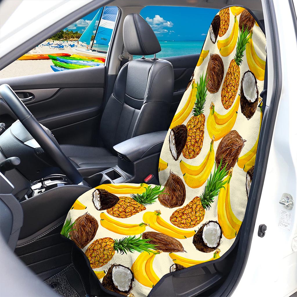 Tropical Fruits Pattern Print Waterproof Car Seat Cover