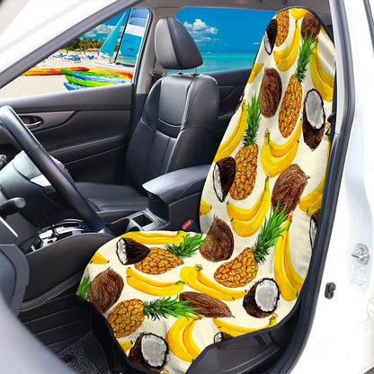 Tropical Fruits Pattern Print Waterproof Car Seat Cover