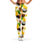 Tropical Fruits Pattern Print Women's Leggings
