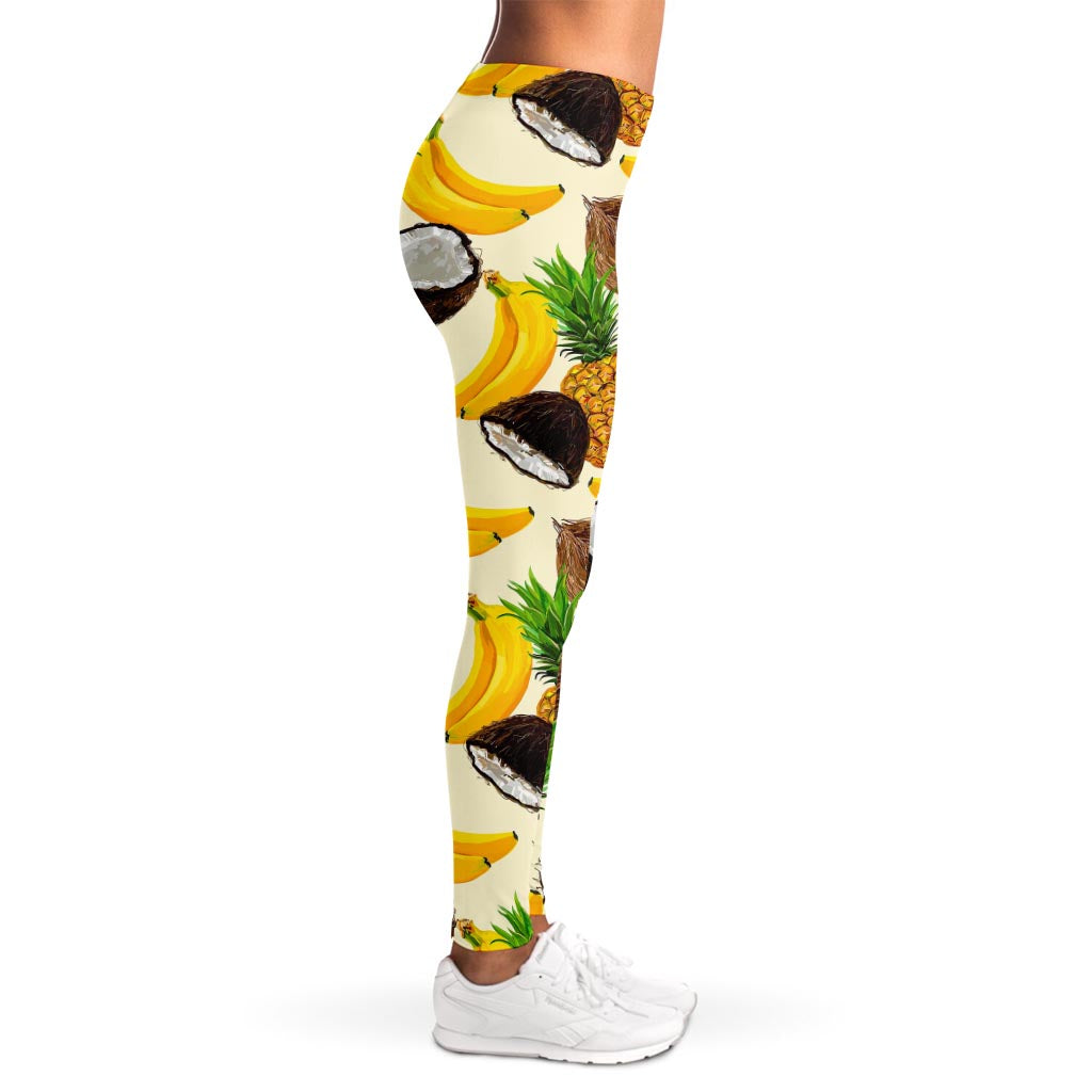 Tropical Fruits Pattern Print Women's Leggings