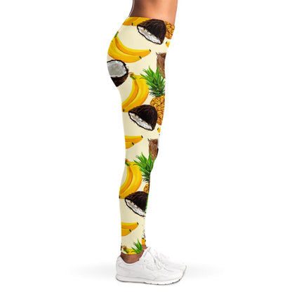 Tropical Fruits Pattern Print Women's Leggings