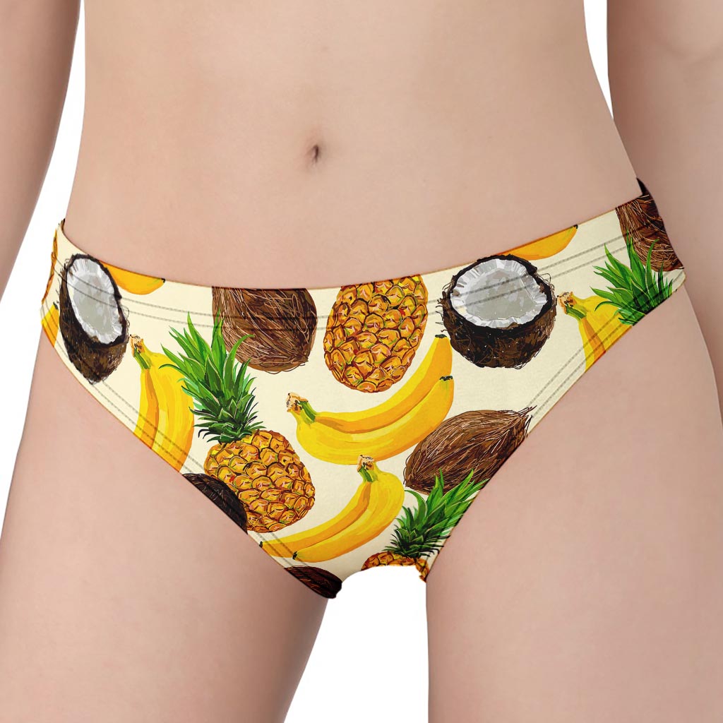 Tropical Fruits Pattern Print Women's Panties