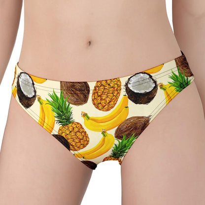 Tropical Fruits Pattern Print Women's Panties