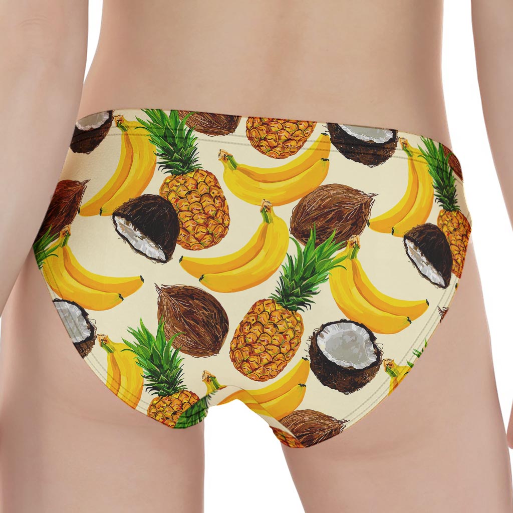 Tropical Fruits Pattern Print Women's Panties