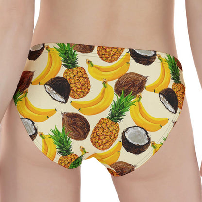 Tropical Fruits Pattern Print Women's Panties