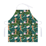 Tropical Giraffe Pattern Print Adjustable Apron