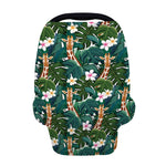 Tropical Giraffe Pattern Print Baby Seat Cover
