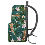 Tropical Giraffe Pattern Print Backpack