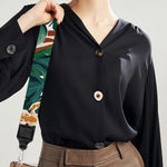 Tropical Giraffe Pattern Print Bag Strap