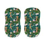 Tropical Giraffe Pattern Print Bar Stool Covers