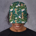 Tropical Giraffe Pattern Print Baseball Cap