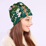 Tropical Giraffe Pattern Print Beanie