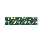 Tropical Giraffe Pattern Print Bed Runner
