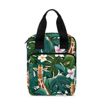 Tropical Giraffe Pattern Print Bible Tote Bag