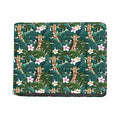 Tropical Giraffe Pattern Print Bifold Wallet