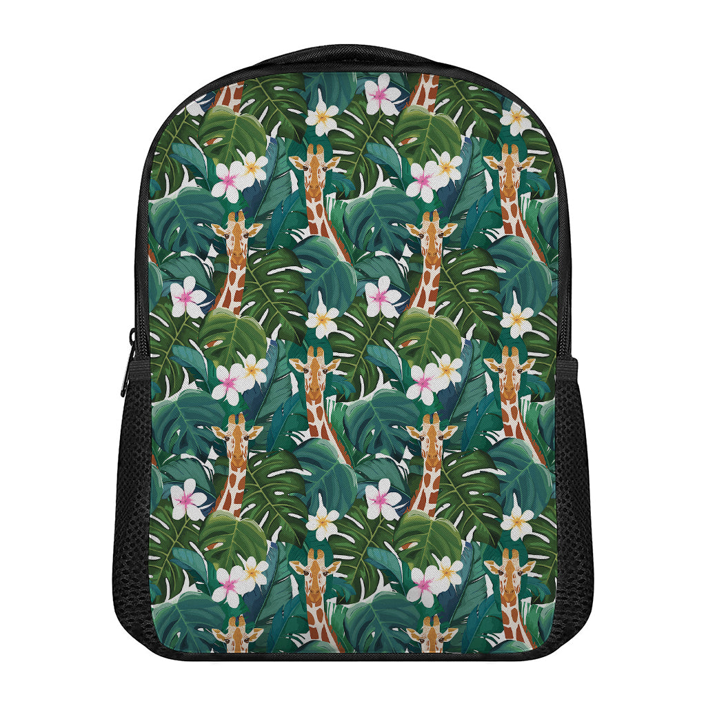 Tropical Giraffe Pattern Print Casual Backpack