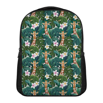 Tropical Giraffe Pattern Print Casual Backpack