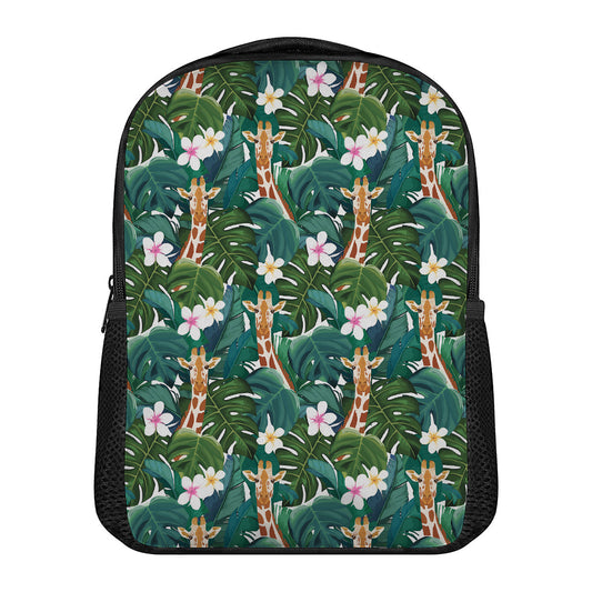 Tropical Giraffe Pattern Print Casual Backpack